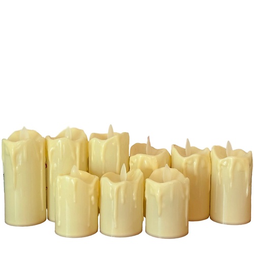 Свеча декоративная JAMEURE Свечи светодиодные декоративные на батарейках набор 9 шт
